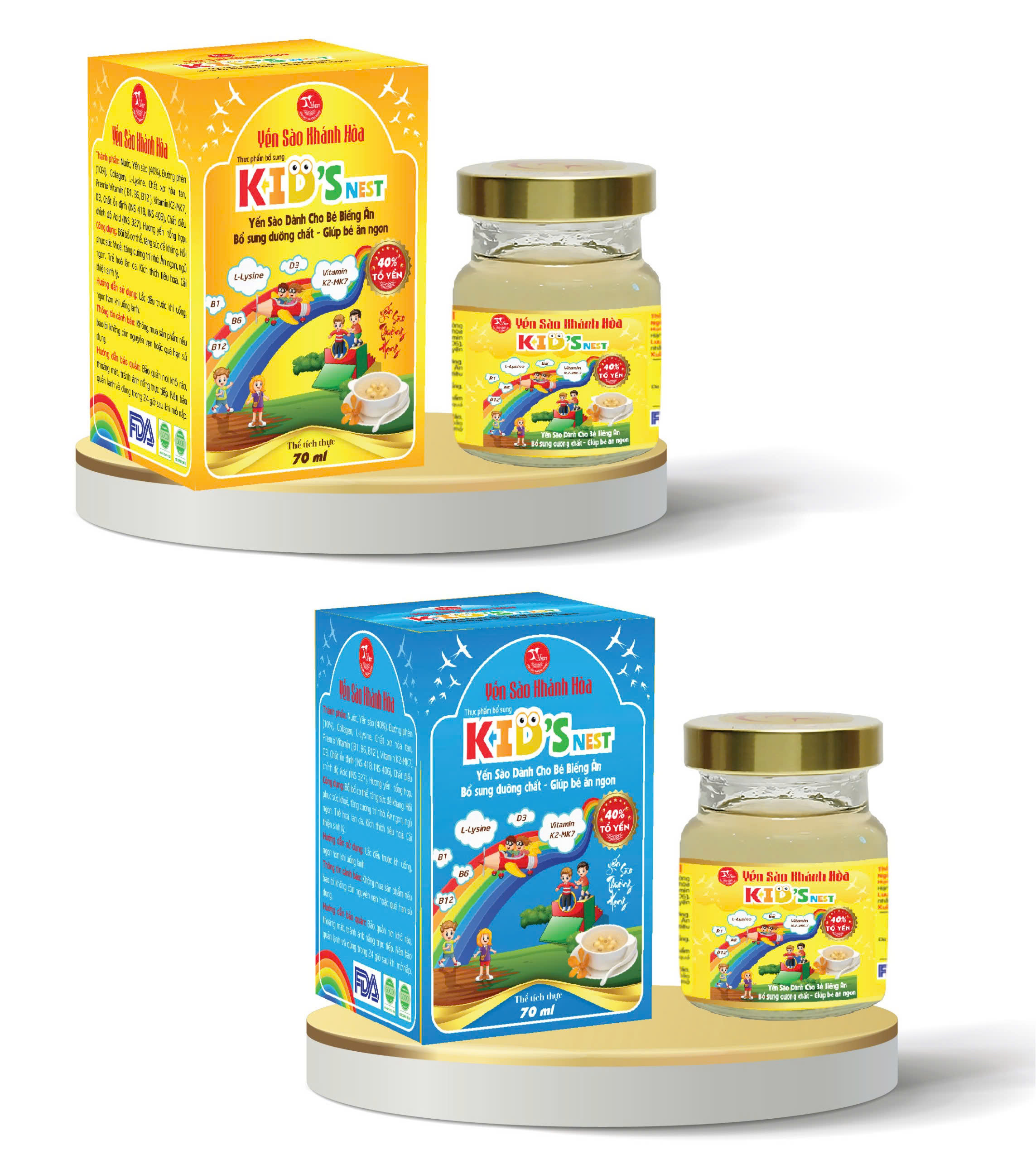 Yến KID cho bé 70ml hộp 1 hũ